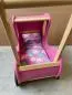 Preview: Holz Puppenwagen in rosa/pink