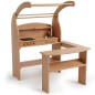 Preview: Holz Kinderküche Spielständer in Natur und geölt – zwei Farbvarianten aus Erlenholz verfügbar