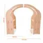 Preview: Kinder-Spielständer/Räuberhöhle aus Buchenholz mit Dachbogen und rotem Spieltuch. Preview: Kinder-Spielständer/Räuberhöhle aus Buchenholz mit Dachbogen und rotem Spieltuch.