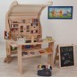 Preview: Marktstand für Kinder zum Spielen - Kaufladen Rollenspiel