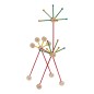 Preview: SteckART Set 1 Holzbaukasten als gebaute Giraffe mit bunten Stäben