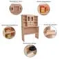 Preview: Kita Kaufladen aus Holz - Kaufmannsladen für den Kindergartenbedarf K 3011