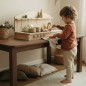 Preview: Tischküche Clara aus Massivholz für Kleinkinder zum Spielen & Kochen