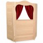 Preview: Handpuppentheater - Kasperle Vorhang rot optional bestellbar