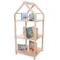 Mobile Preview: Massiv Holz Kinder Bücherregal | 3 Fächer mit Spitzdach