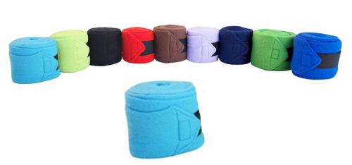 Miniline Türkis Knöchelbandage | Fleece Bandage für Voltigierpferde | Beinschutz