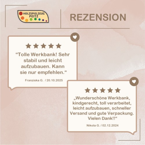 Kinder Werkbank BOB mit Rückwand Natur & Schraubstock | Massivholz 4014 Kinder Werkbank BOB mit Rückwand Natur & Schraubstock | Massivholz 4014