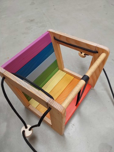Babyschaukel Sitzschaukel aus Vollholz