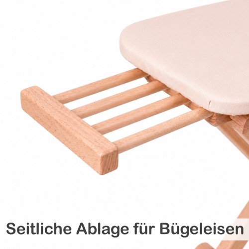 Seitliche Ablage für Bügeleisen am Kinder Bügelbrett