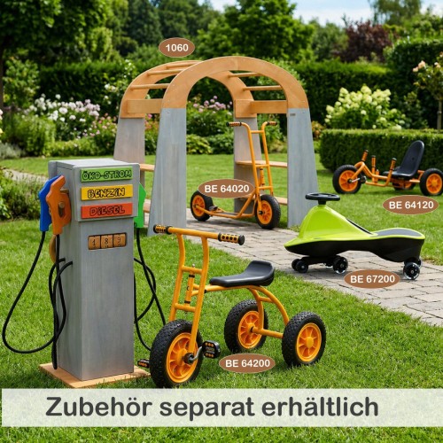 Kinder Tankstelle mit Zubehör und Fahrzeugen – komplette Outdoor Spielwelt