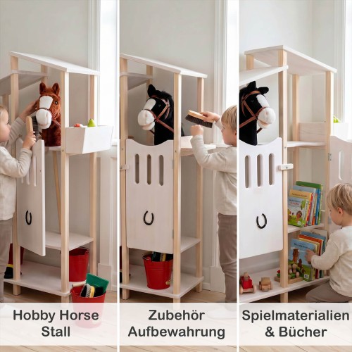 Hobby Horse Stall als Stall Aufbewahrung und Spielmöbel im Kinderzimmer