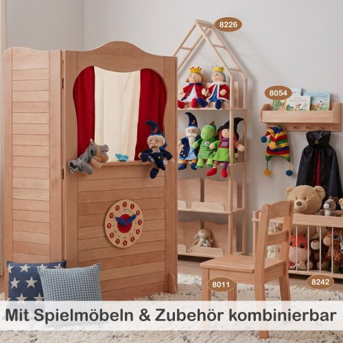 Kasperletheater erweiterbar mit Spielmöbeln Regal und Spielständer kombinierbar