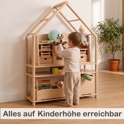 Montessori Spielregal aus Holz