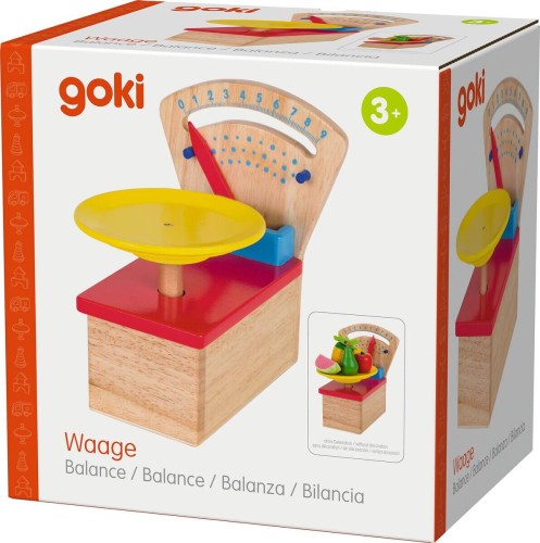 Holzwaage für Kinder verpackt