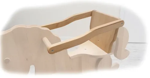 Sitzhalterung für Schaukelpferd Kleiner Donner | Sicherheits-Bügel für Kleinkinder