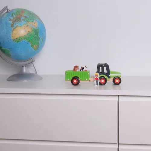 Traktor mit Anhänger Bauernhof-Trecker mit Tier-Anhänger