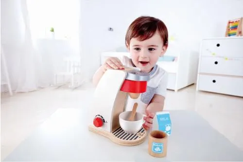 Hape Kinder-Kaffeemaschine 6-teilig | Spielküchen-Zubehör