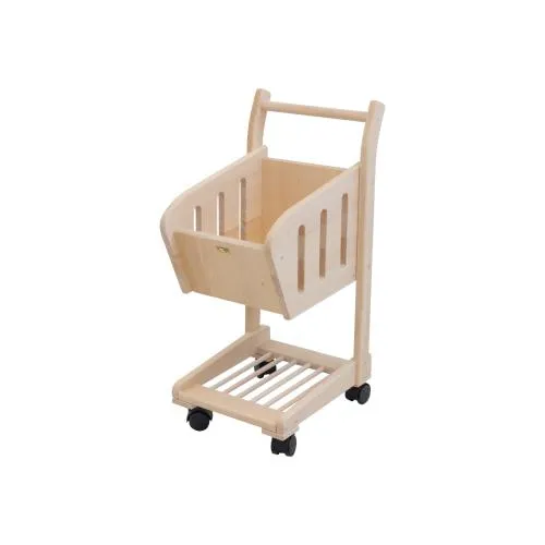 Kinder-Einkaufswagen | Spielzeug-Einkaufstrolley | Einkaufsroller | Holzeinkaufswagen | Einkaufswagen aus Holz