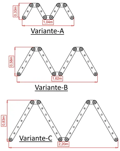 Flexi Kletterdreieck King Loise Abmessungen