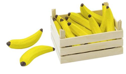 2x Banane für Kaufladen * NEU Made in Germany NEMMER 2 Bananen Holz 