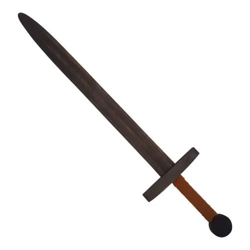 Kinder-Schwert-aus-massivem-Holz-Ritter-Spielzeug-Wikinger-Schwert