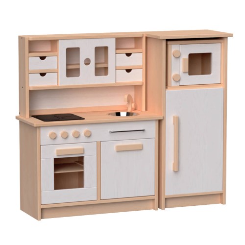 Preview: Set 2 - Mit Mikrowelle - weiß