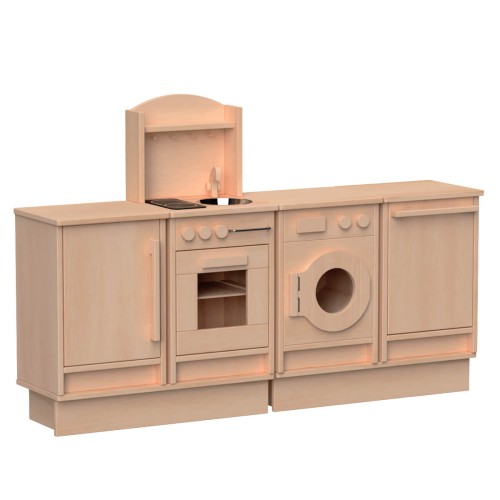 Preview: Set 6 - Mit Spülmaschine - Natur Preview: Set 6 - Mit Spülmaschine - Natur