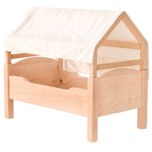 Set Puppenbett mit Dach Himmel