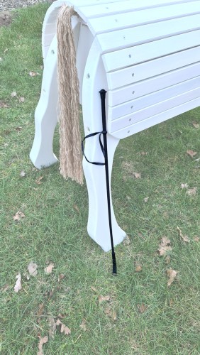 Preview: Kinder Reitgerte AMELIE in Pink mit Herz | Spielzeug Gerte für Holzpferde und Hobby Horsing