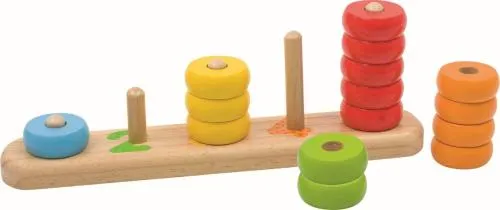 Lern-Spielzeug, Sortierspiel, Baby-Spielsachen, 58510, Lerne zählen mit Ringen