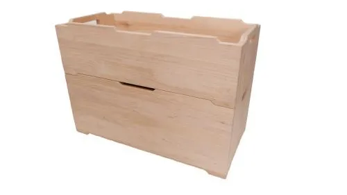 Kindermöbel Naturholzmöbel Holzkiste Aufbewahrungsbox Ordnungs-Box Kinder-Aufbewahrungs-Kiste Kinder-Ordnungs-Box - Kinderzimmer aufräumen