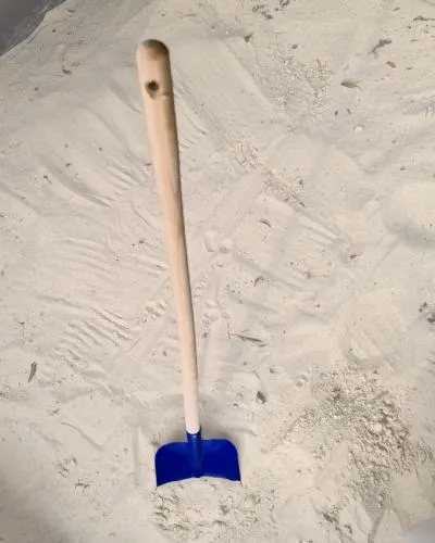 Sandkastenschüppe, Kinderschaufel Holsteiner Form, Metallschaufel, Sandkastenspielzeug