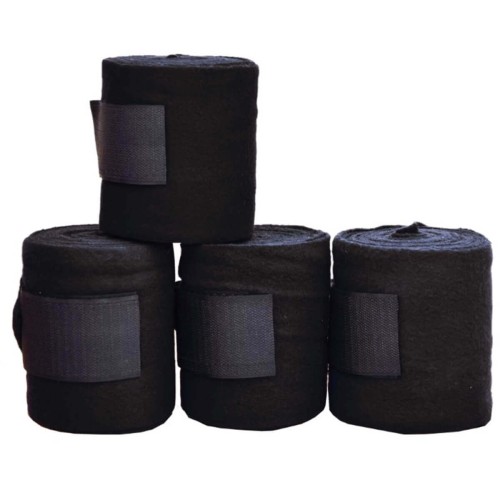 Preview: Bandagen 4er Set für Holzpferd - schwarz