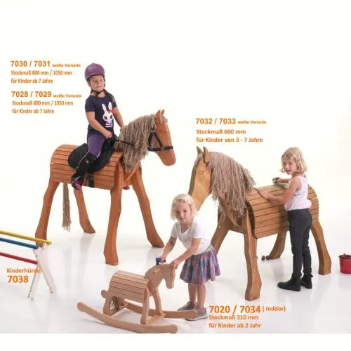 Schaukelpferd-Holz-Kleinkind-Pferdeparade