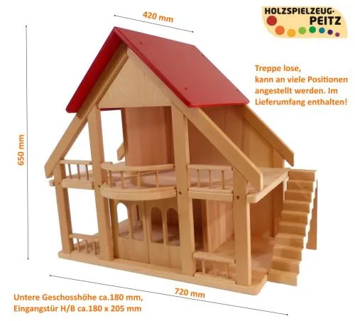 Bauernhof-Puppenhaus-Holz-Nachhaltig-Abmessung