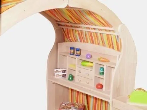 Einseitiger Buche-Spielständer "kleine Lena" | Kinderspielhaus | Waldorf Pädagogik