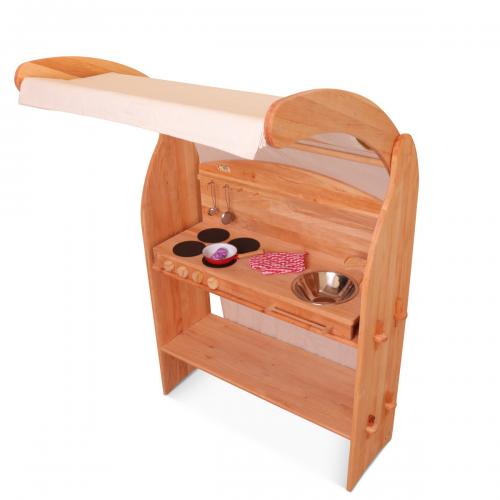 Einseitiger Waldorf-Spielständer "kleiner Ole" | Erlen-Holz | Kinder-Spielhaus Zapfen