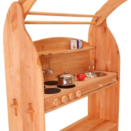 Einseitiger Waldorf-Spielständer "kleiner Ole" | Erlen-Holz | Kinder-Spielhaus