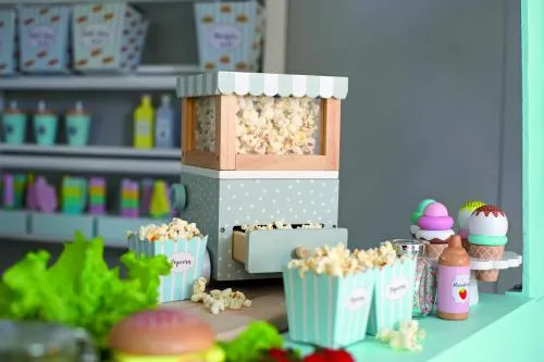 Popcorn-Set | Kinder-Küchen-Zubehör | Küchen-Lebensmittel | Rollenspiel | JB-T258