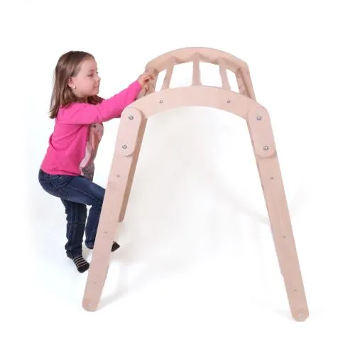 Multiplex | Flexi- Kletterwippe | Kletterbogen | Spielhaus | Indoor-Outdoor | Kinder Kletterbogen aus Holz