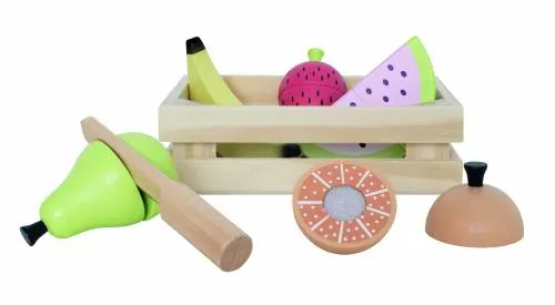 Spiel-Lebensmittel für Kinder aus Holz zum Schneiden