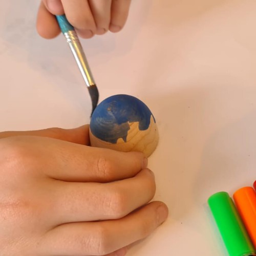 Holz Osterei bemalbar