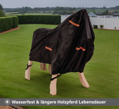 Abdeckhaube - Wetterfest und längere Holzpferd Lebensdauer