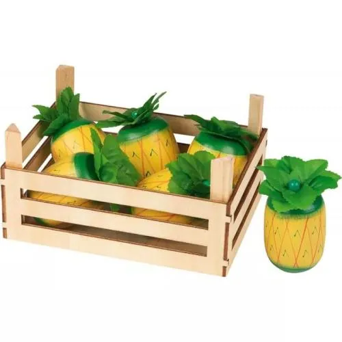 Ananas aus Holz | Kaufladen-Zubehör | Kinderküchen-Lebensmittel | 51669