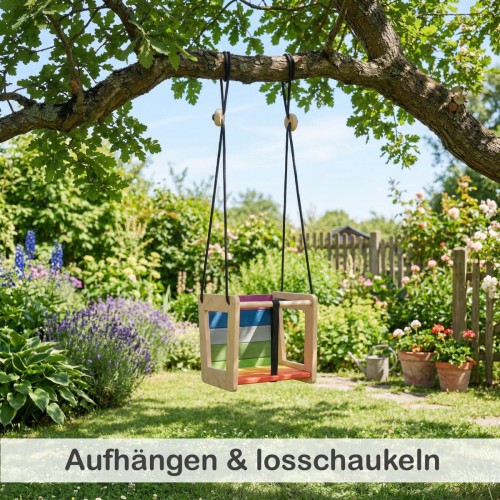 Babyschaukel einfach an der Decke aufhängen und sofort nutzen