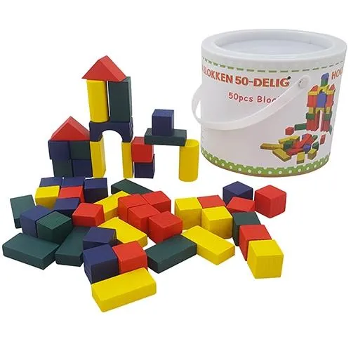 50-teiliges Bauklötze-Konstruktion-holz-set Kinder-Spielzeug