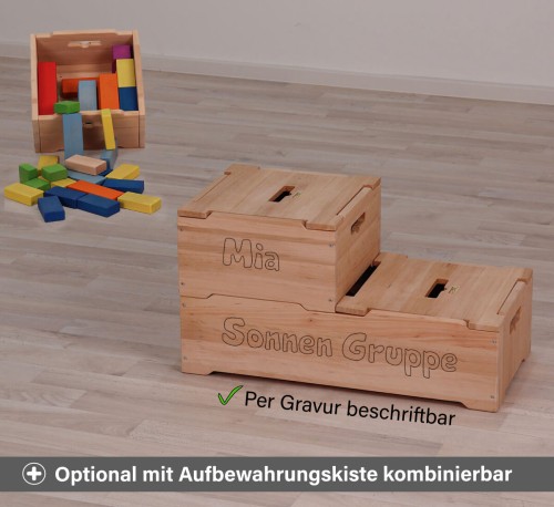 Bauklötze - Optional mit Aufbewahrungskiste kombinierbar
