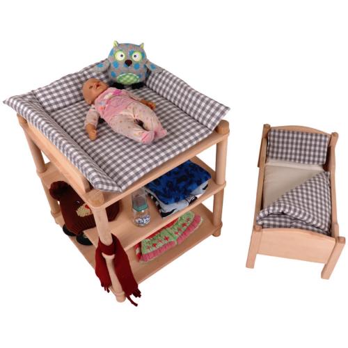 Wickelauflage für Puppen Wickeltisch Kommode - 100% Baumwolle