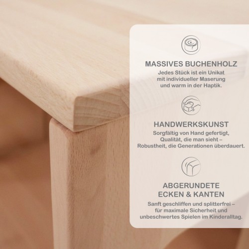 Detail Holzmaserung Puppenhaus für Kinder