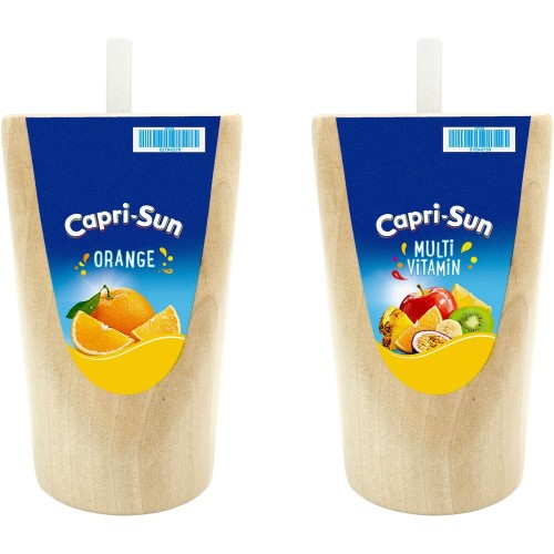 Holzspielzeug Capri-Sun Getränkepäckchen für Kinderküche